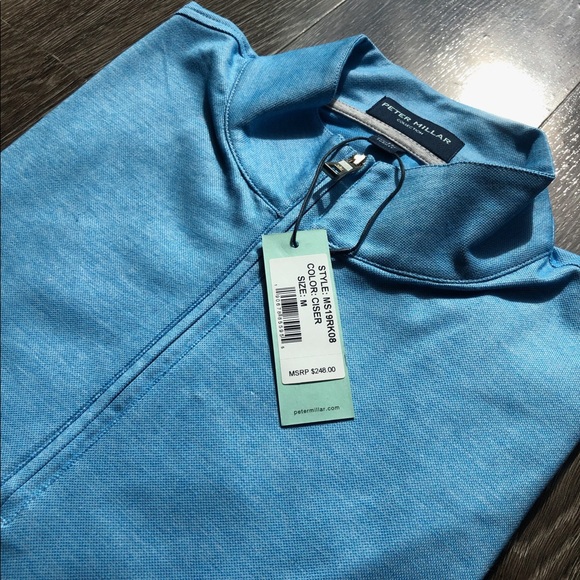 NWT PETER MILLAR CHARLTON QUARTER ZIP - Picture 1 of 5